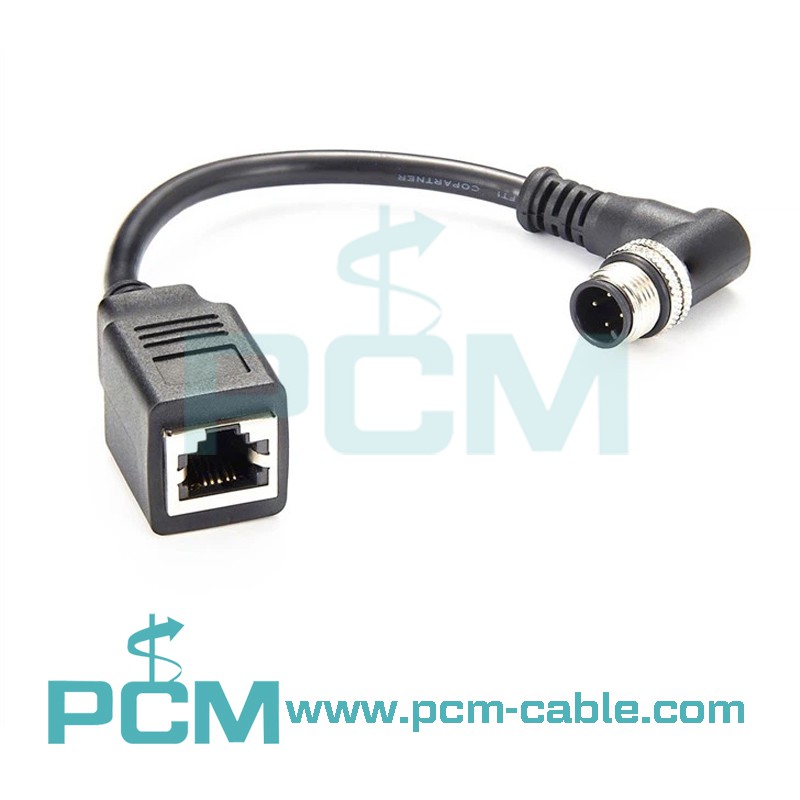 M12 D Coded Plug Angled RJ12 M12 D Coded Plug Angled RJ12