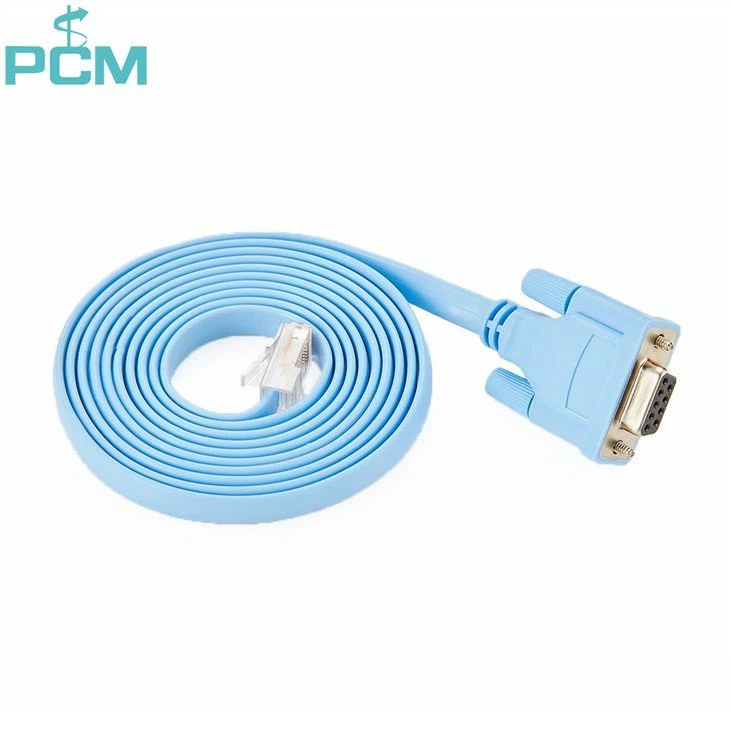 Console Cable for Cisco Switch Router Rollover Console Cable DB9 Female to RJ45 Male