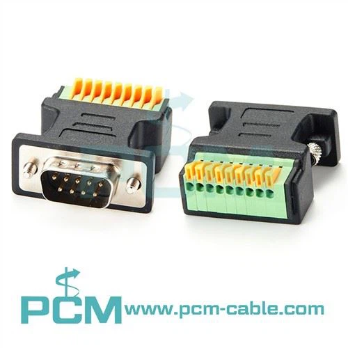 DB9 naar 9-pins aansluitblokadapter