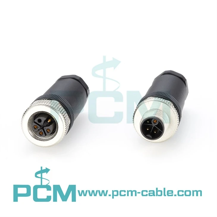 M12 K gecodeerde veldbedrade connector