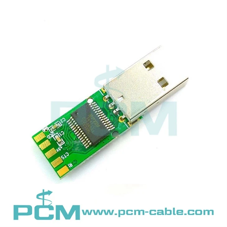 USB naar RS232 seriële interface-PCB voor kabel
