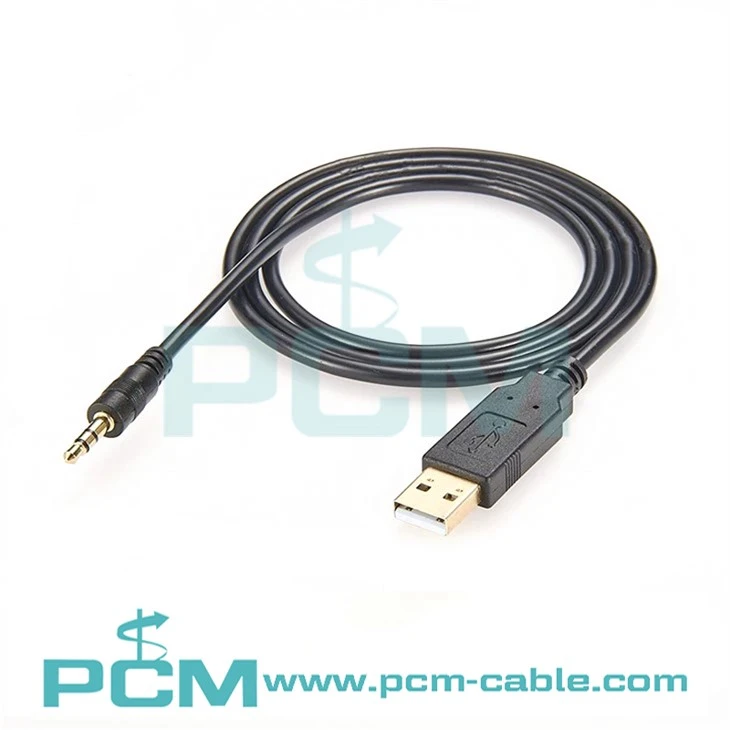USB naar UART-kabel ondersteunt 5V UART-signalen 3,5 mm audio-aansluiting