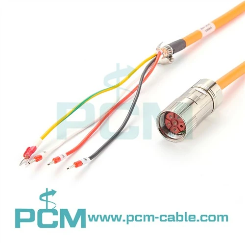 M23 Voedingsconnector Servovoedingskabel 6-pins