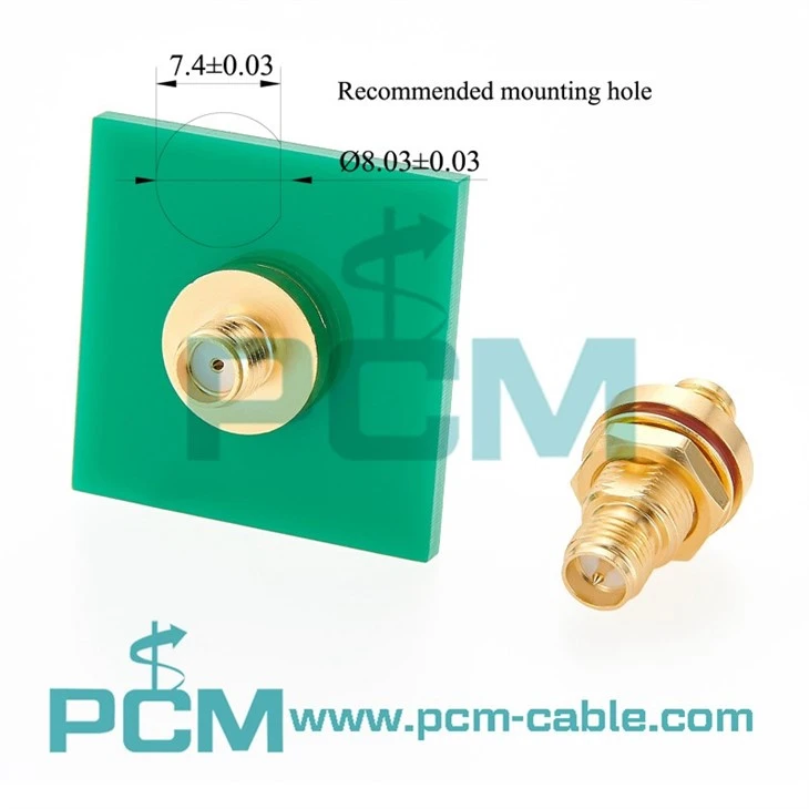 SMA Female to RP-SMA Panel Mount Adapter