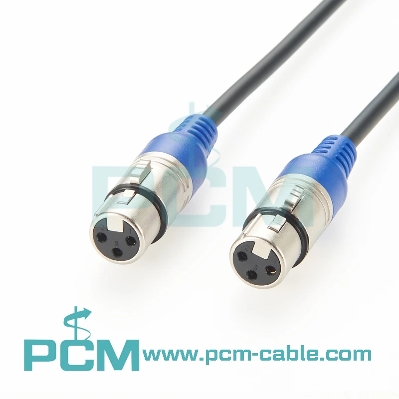 3 Pin XLR Female to Female Microphone Mic Cord for Audio and Sound Equipments 3 Pin XLR Female to Female Microphone Mic Cord for Audio and Sound Equipments