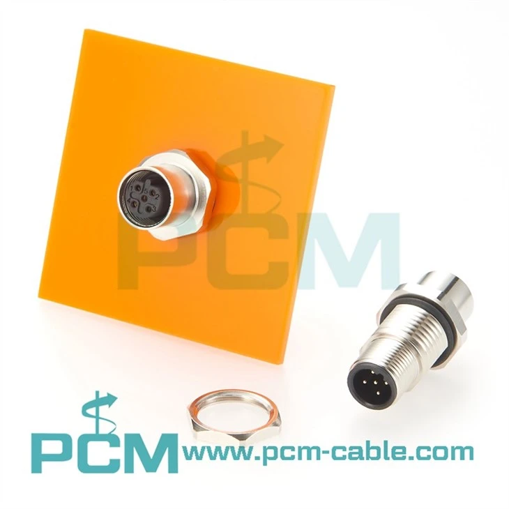 M12 B-Code 5-Pin Panel Feedthrough FT-B5-MF RS-485 Modbus IP67