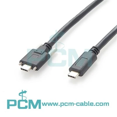 Dubbele schroefvergrendeling USB C -kabel