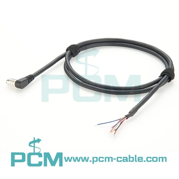 Hirose 8 Pin Female HR25-7TP-8S Right Angle to Open End High Flex Cable for IDS, DAHENG Imaging, Allied Vision GigE Industrial Camera