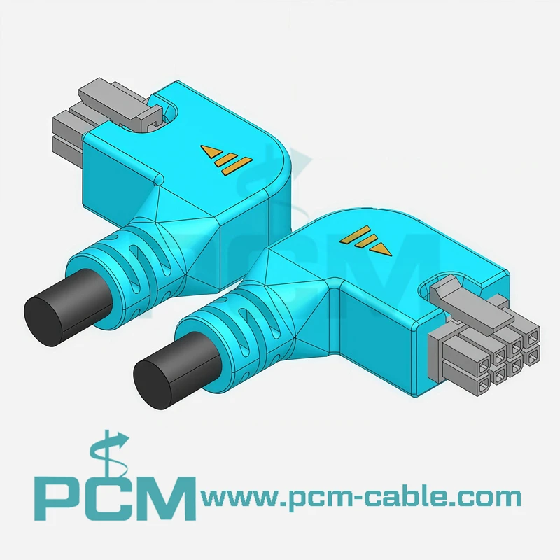90° Right Left Angle 8-Pin Micro-Fit, Mini-Fit, & Mega-Fit Cable Assemblies