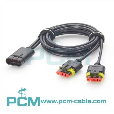 TYCO AMP SUPERSEAL 4-polige Y-splitter met kabel