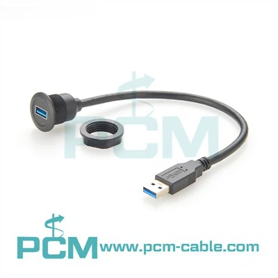 USB 3. 0 ronde paneelbevestigingskabel